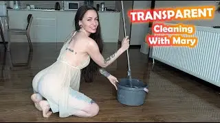 [4K] Transparent Clean: Floor Revival with Mary for a Fresh Shine!