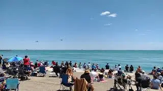 Chicago Air and Water Show 2024 - AH-64 Apache Helicopter Flyby