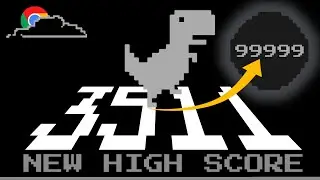 All Day Long, The Dinosaur Ran Towards 99999, But Reached A High Score Of ►3511 In Dino T-Rex Game