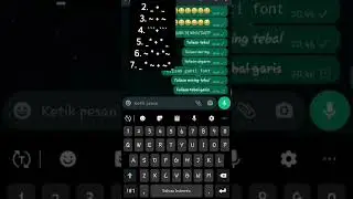 CARA BUAT TULISAN UNIK DI CHAT WHATSAPP | buat tulisan unik