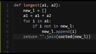 Python - Two to One | Codewars 7KYU