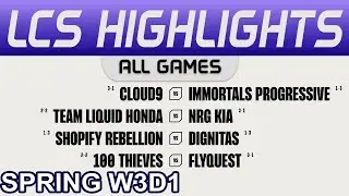 LCS Highlights Week3 Day1 LCS Spring 2024 All Games By Onivia
