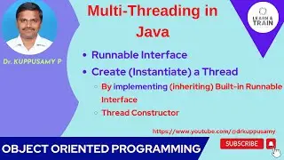 93 Runnable Interface - Create a thread in MultiThreading in Java