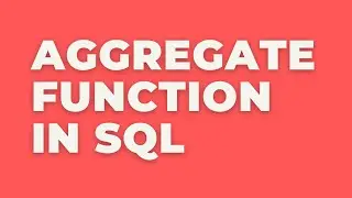Aggregate functions in SQL