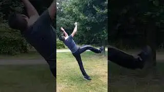 UNE ACROBATIE  QUI TOURNE PAS MAL...EN FAIT SI (bêtisier)
