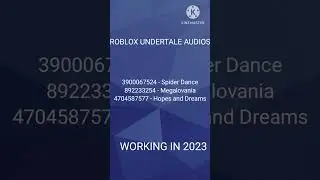 (STILL WORKS IN 2024) WORKING ROBLOX 2023 UNDERTALE AUDIO IDS SUB FOR MORE!!!