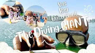 GIANT the emerging man | DIVE | Yas Bay Waterfront | The Diving Giant | AkiAshiAyou Little Learners
