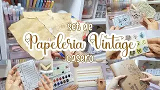Haz tu Set de Papelería Vintage Casero SIN IMPRIMIR 🎻 DIY - ft. Seehan
