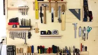 Wall tool holders for mallets and hand planes