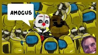 [FNAF/SFM] Ennard shows Golden Freddy Among Us 