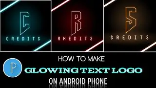 Pixellab Neon Glowing Text Logo Design | Pixellab Neon C Logo Design || Neon