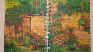 Обложка блокнота своими руками. Декупаж. Артбук.