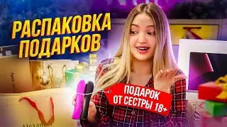 РАСПАКОВКА ПОДАРКОВ С НОВОГО ГОДА 🎁 Зачем сестра подарила мне 18+ ? Алиса Лисова