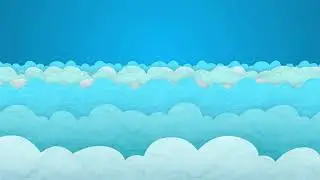 Animation of Floating Clouds Background Free Video