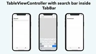 How to build SearchBar with Two Controllers inside TabBarViewController