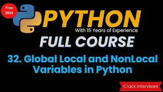 Global Local and NonLocal Variables in Python | Python Tutorial