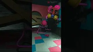 Mommy Long Legs With Gas Mask Death Scane Poppy Playtime Chapter 2 # shorts 