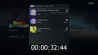 Downloading DRAGON BALL SPARKING! ZERO (PS5) Deluxe Edition - Airtel Xstream Fiber 1Gbps