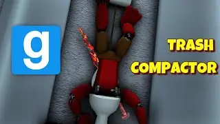 STUCK INSIDE A MASSIVE TOILET!! || Gmod Trash Compactor Funny Moments