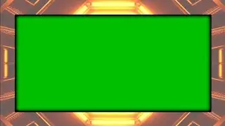 Frame Green Screen border Lighting Tunnel Effect Animation HD
