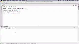 59. The or logical operator, example program - Learn Python