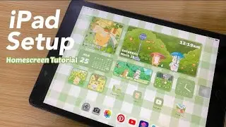 How to customize your iPad Home Screen 🪴📱 | IOS 16 AESTHETIC WIDGETS