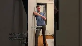 This is a quick and easy way to relax the external rotators in your shoulder, and if thats whats