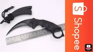 #unboxing #canivete Karambit preto #shoppe