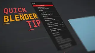 Quick Blender 3.1 Tip (Save time)