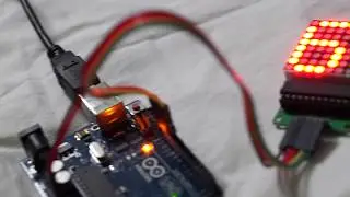 Arduino 8x8 LED Dot Matrix Display With MAX7219