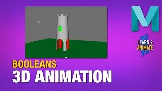 Boolean Operations for modeling in Autodesk Maya 2022. Beginner Tutorial.