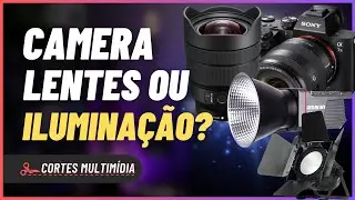 CÂMERAS, LENTES OU ILUMINAÇÃO??? Qual priorizar em nossas Lives? [✂️CORTES MULTIMÍDIA]