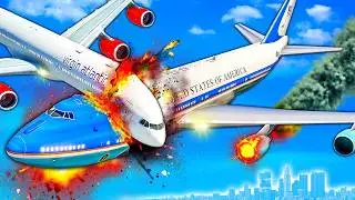 Airplane CRASHES into Air Force One in GTA 5!