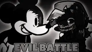 FRIDAY NIGHT FUNKIN Mod EVIL Boyfriend VS Mickey Mouse DAY 2 (2.5 Fanmade)