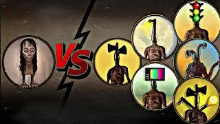 Momo Vs Siren Head,Light Head,TV Head,Traffic Head,Pipe Head,Monster Head |Most Epic Video
