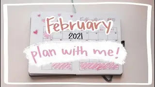 PLAN WITH ME~ february 2021 bullet journal set up!