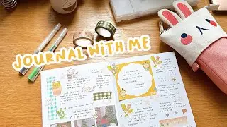 25-minute journal with me 🌷 ASMR, no music, no talking 🤫