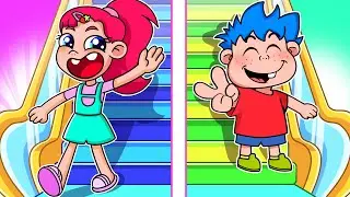 Escalator Safety Song 🛒🎶🎼|| Kids Songs & Nursery Rhymes || Educational Cartoons For Children 🌈