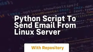 python script to send email from linux server