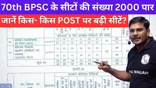 70th BPSC Notification : 70th BPSC के सीटों की संख्या अब 2000 पार | BPSC Wallah