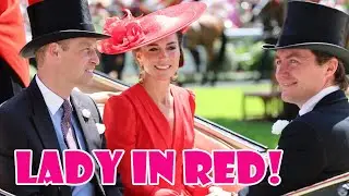 Princess of Wales led the glamour at Royal Ascot today as she arrived in the royal procession