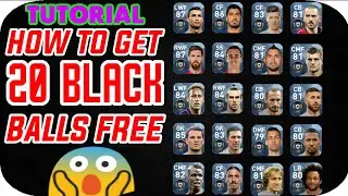 [OLD] How to get 20 BLACK BALLS for FREE😱 | NO Mod APK | NO HACK | NO BAN | PES 2018 MOBILE