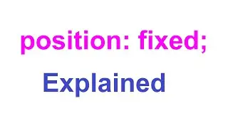 What's is Fixed Positioning in CSS