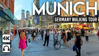 MUNICH, Germany 🇩🇪 4K Downtown & Marienplatz Walking Tour 2024