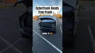 How To Open The Cybertruck Frunk With No Hands! 😳👀