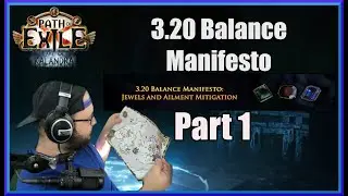 [POE 3.20] Balance Manifesto - Jewel and Ailment Mitigation!!! Part 1 of the 3.20 Balance Manifestos