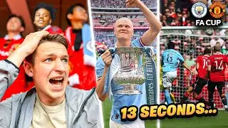 THE MOMENT MAN CITY DO THE DOUBLE vs MAN UNITED