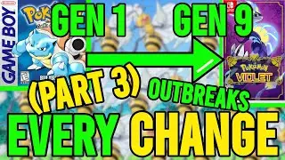 EVERY Change Between EVERY Generation of Pokemon Games PART 3!! #pokemon