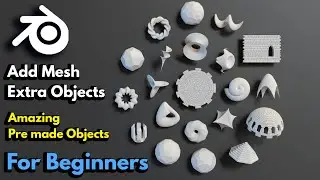 Blender Free Addon Add mesh extra objects all Tools Explained | blender beginner tutorial