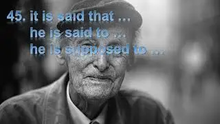 Unit 45: it is said that … he is said to …